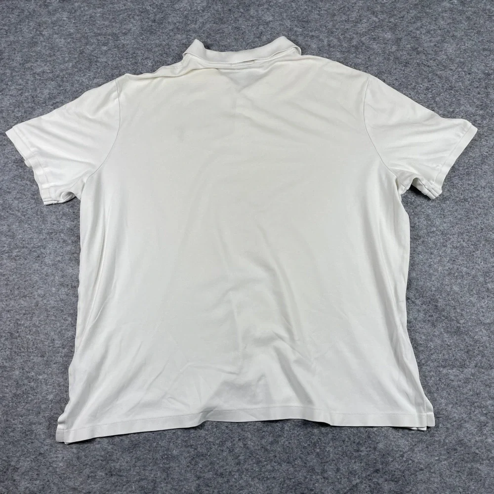 Polo Ralph Lauren Polo Shirt Mens XXL White Classic Fit Flesh Pony Preppy